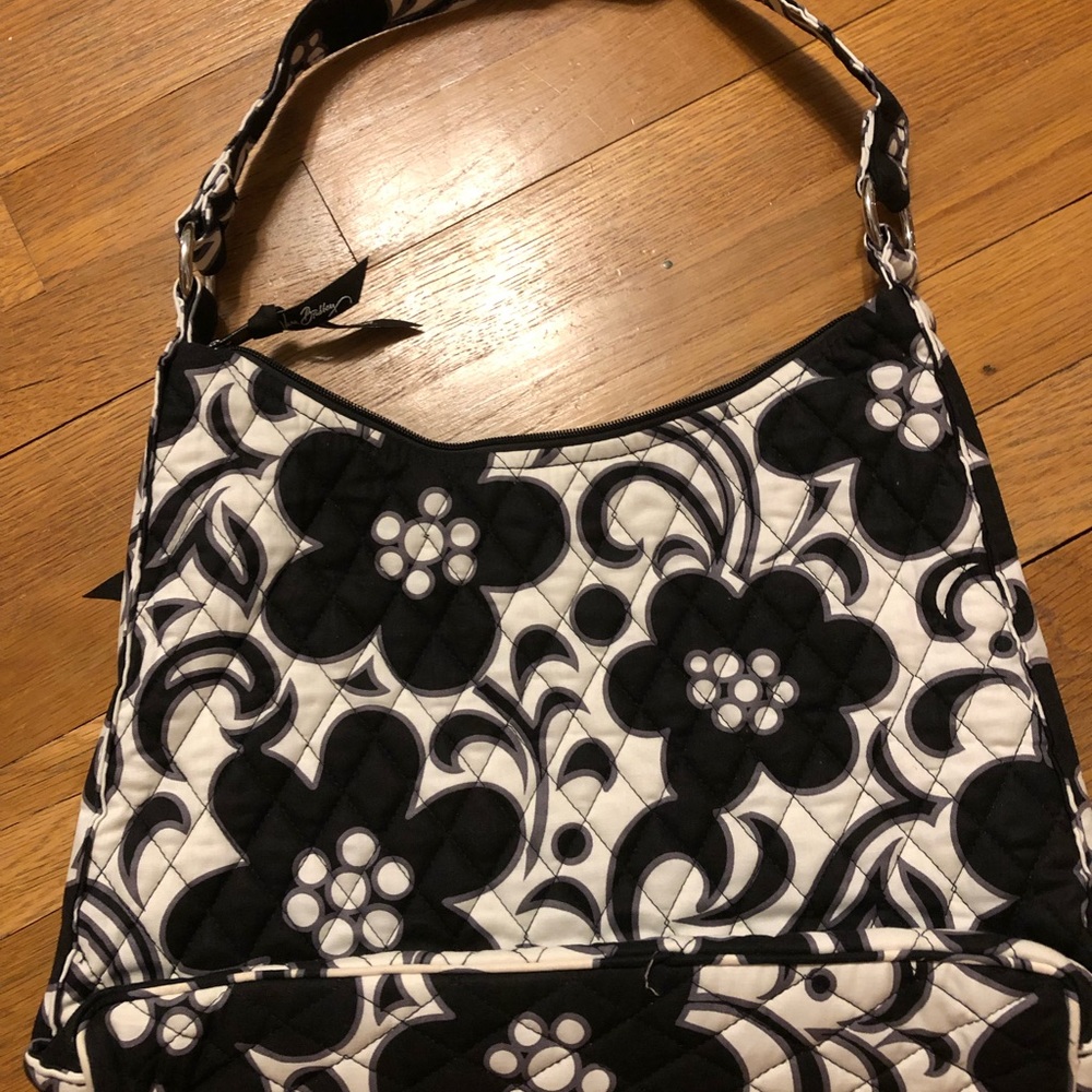 Vera Bradley Black & White Hobo Bag (New)